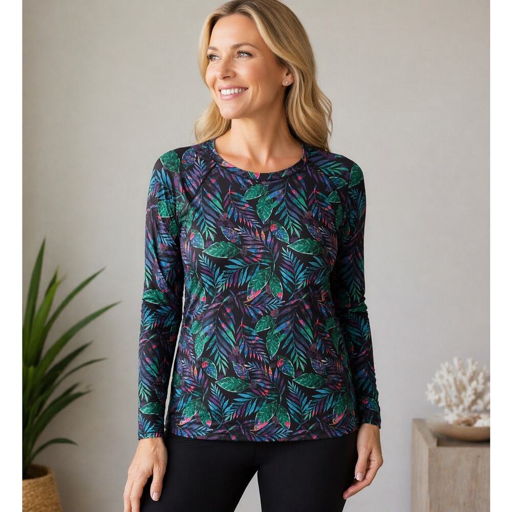 Reel Legends L Large Performance Shirt Tropical Fishing UV Active Top